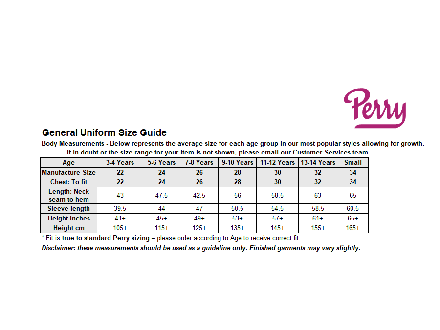 Sizing Guide